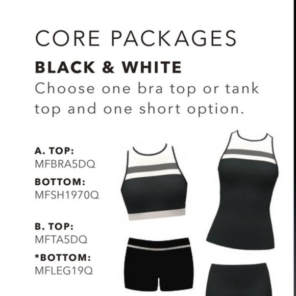 New Varsity Black and White Cheer Short. Size Adult S. Multiple Available. - Picture 6 of 6